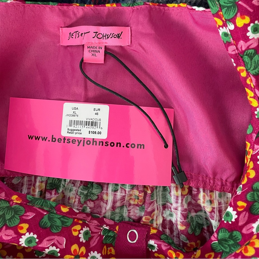 Betsey Johnson Red Floral Mini Dress - Picture 13 of 15